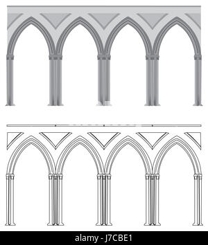 Kathedrale arch griechischen Rom Roma Stil der architektonischen Konstruktion Architektur Stockfoto