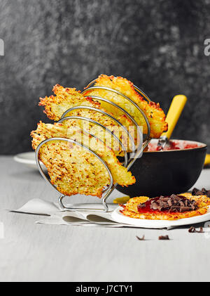 Süßkartoffel-Pfannkuchen Stockfoto