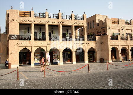 Ein moderner Komplex in der Souq Waqif von Doha, Katar Stockfoto