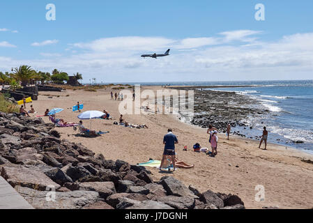 Lanzarote, Playa de Matagorda Stockfoto