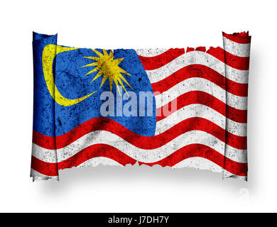 Flagge malaysia Stockfoto