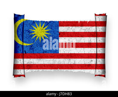 Flagge malaysia Stockfoto