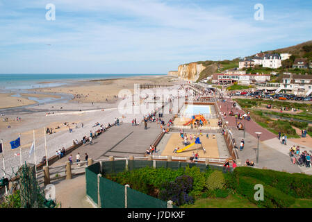 Veules-Les-Roses (Normandie, Frankreich) Stockfoto