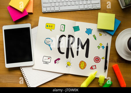 Kunden CRM Management Analyse Service Geschäftskonzept, Customer-Relationship-management Stockfoto