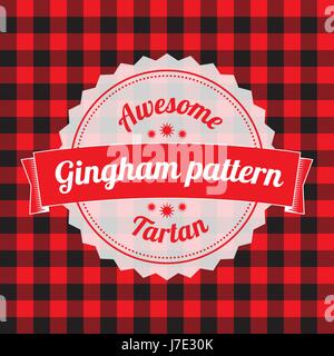 Gingham Muster, karierten nahtlose Hintergrund Stock Vektor