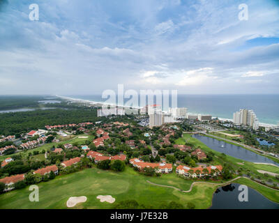 Flug über Florida Sandestin resort Stockfoto