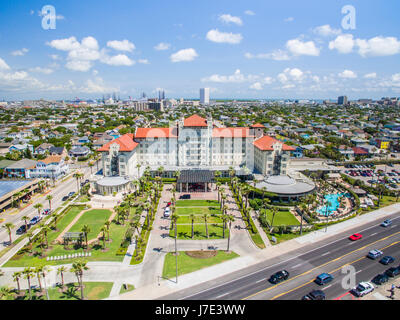 Historisches Hotel in Galveston Texas Stockfoto