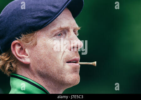 Damian Lewis konkurriert in der Promi-pro-am Wettbewerb vor der BMW PGA Championship in Wentworth am 24. Mai 2017. Stockfoto