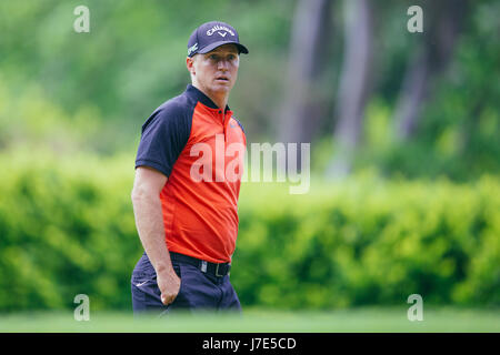 Alex Noren konkurriert in der pro-am Wettbewerb vor der BMW PGA Championship in Wentworth am 24. Mai 2017. Stockfoto