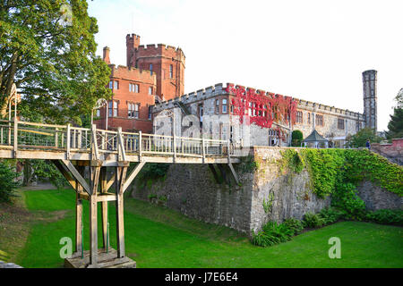 Ruthin Castle (Hotel & Spa), Ruthin (Rhuthun), Denbighshire (Sir Ddinbych), Wales, Vereinigtes Königreich Stockfoto