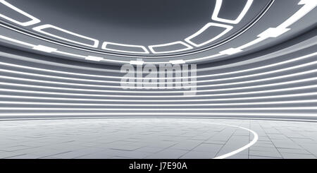 Leere futuristischen Interieur Stockfoto