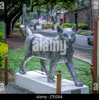 Skulptur Katze Katzen Park - Cali, Kolumbien Stockfoto