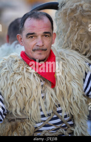 Bellringer von der Stadt Rijeka beim Bellringers Festival in Ort Matulji, Kvarner, Kroatien Stockfoto