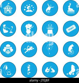 Zirkus-Symbol blau Stock Vektor