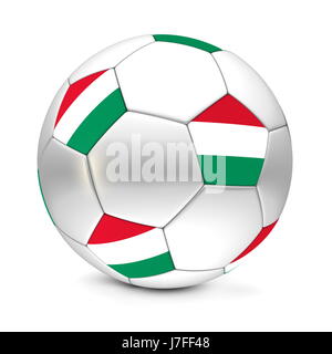 Ball Fahne banner Ungarn ungarische Sport Sport Fußball Fußball WM Objekt Stockfoto