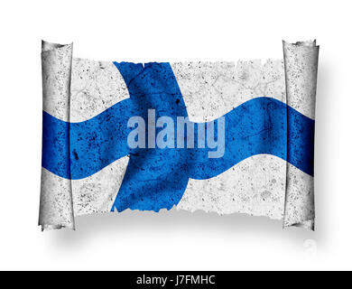 Flagge von Finnland Stockfoto