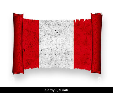 Flagge von Peru Nationalflagge Schlag Peru nationalen Piktogramm Symbol Piktogramm Handel Stockfoto