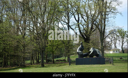 Henry Moore Skulpturen Kenwood House, Hampstead Heath, London, England, UK Stockfoto