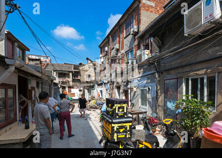 Alten Wohn-Wohnsiedlung, Shanghai, China Stockfoto