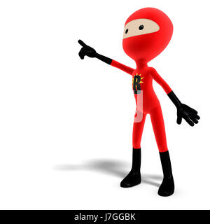 Geben Sie Show süße Comic-Emotionen Abbildung Paket Kreuzritter lustige Kapuze Stockfoto