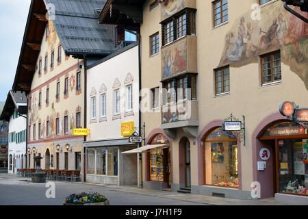 Mittenwald, schöne Alpine Kleinstadt in Bayern, Deutschland, 11. Mai 2017 Stockfoto