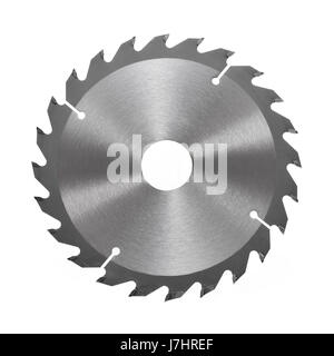 isolierte sah klingen Sägeblatt Klinge schneiden Schließ-Tool Objekt Objekte Makro Stockfoto