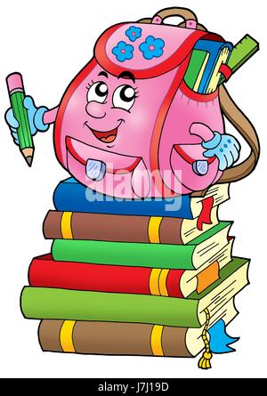 Tasche Schulranzen Schultasche Schule Bildungseinrichtung Bildungseinrichtungen zu studieren Stockfoto