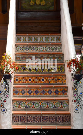 Gestaltung der Treppe im Hotel Chiang Mai Thailand. Stockfoto