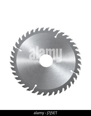isolierte sah klingen Sägeblatt Klinge schneiden Schließ-Tool Objekt Objekte Makro Stockfoto