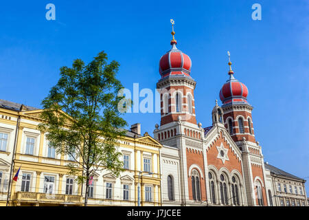 Stadt Pilsen die große Synagoge Pilsen Tschechien Stockfoto