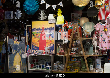 Souvenir-Geschenk-Shop, Gamla Stan Insel; Stockholm; Schweden; Europa Stockfoto