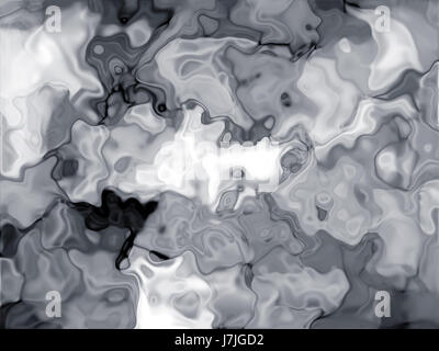 Abstrakte flüssige Hintergrund in schwarz / weiß Stockfoto