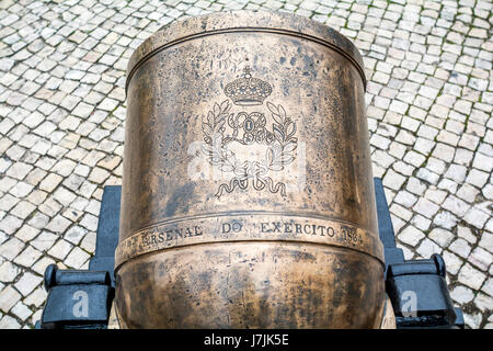 Altstadt in Portugal mit Ornamenten Stockfoto