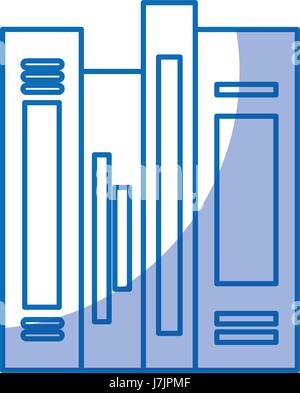 Text-Bücher-Bibliothek-Symbol Stock Vektor