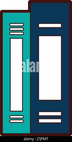 Text-Bücher-Bibliothek-Symbol Stock Vektor