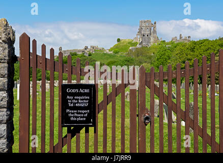 Corfe Castle, Dorset, England UK Stockfoto
