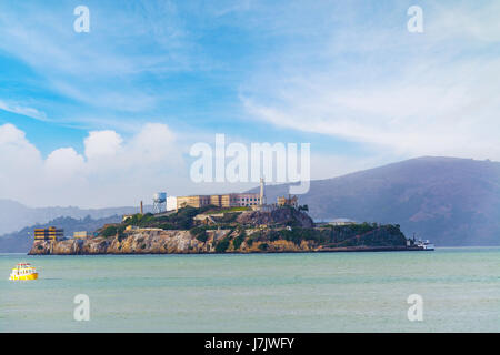 Wolken über der Insel Alcatraz Stockfoto