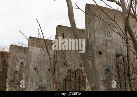 Die Berliner Mauer Stockfoto