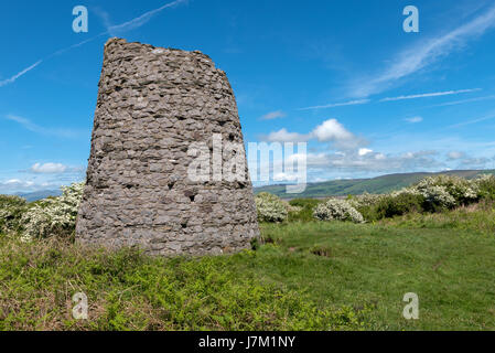 Zerstörten Windmühle an Hodbarrow Stelle in der Nähe von Millom in Cumbria Stockfoto