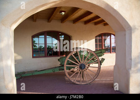 Columbus, New Mexico - Pancho Villa State Park. Der Park bewahrt die Geschichte der Villa 1916 Angriff auf die Stadt und Lager Furlong, Sitz der th Stockfoto