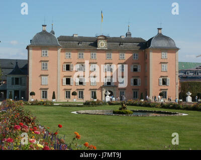 Dieser Eintrag bezieht sich auf ein Bild, das am 25. September 2011 in Schloss Schwetzingen aufgenommen wurde, einem berühmten Schloss und Garten in Deutschland. Stockfoto