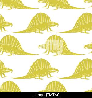 Vektor-Set Silhouetten der Dinosaurier, Tier Abbildung Stock Vektor