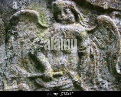 18. Jahrhundert Grabstein, West Farleigh 05 Stockfoto