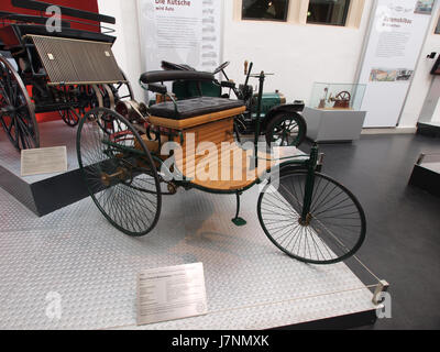 1886 Benz Patent-Motorwagen Replikat Stockfoto
