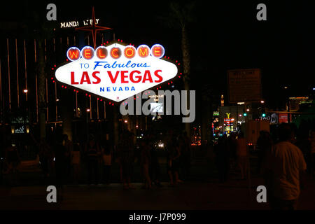 Willkommen 2012.10.04.192137 Las Vegas Nevada zu unterzeichnen Stockfoto