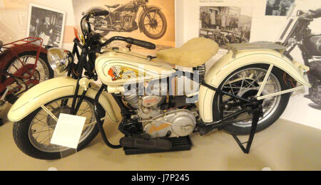 1934 Indian Sport Scout Lyman & Merrie Holzmuseum von Springfield Geschichte DSC04172 Stockfoto