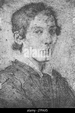 Bernini ca. 1615 Self Portrait als ein junger Mann Stockfoto