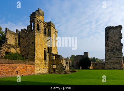 Die Ruinen von Ashby De La Zouch Castle Leicestershire England UK eine mittelalterliche Festung ursprünglich im 11. Jahrhundert gebaut Stockfoto