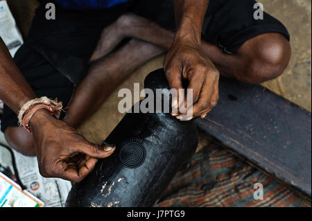 Dhokra Metall-Handwerk (Indien) Stockfoto