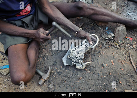 Dhokra Metall-Handwerk (Indien) Stockfoto